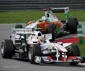 puzzel Sergio Perez - Sauber - Sepang 2011