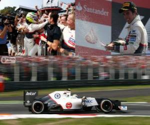 puzzel Sergio Pérez - Sauber - Grand Prix van Italië-2012, 2 nd ingedeeld