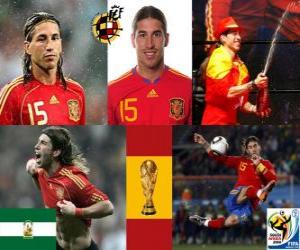 puzzel Sergio Ramos (De Indiaan van Camas) Spaanse team de verdediging