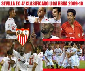 puzzel Sevilla FC 4 Gerubriceerde Liga BBVA 2009-2010