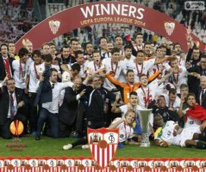 puzzel Sevilla FC, kampioen UEFA Europa League 2013-2014