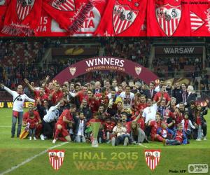 puzzel Sevilla, kampioen Europa League 2014-2015