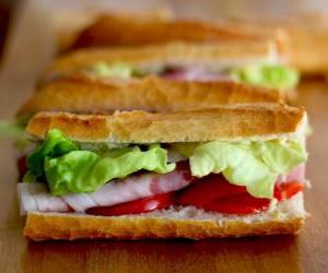 puzzel Snack of sandwich