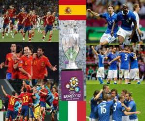 puzzel Spanje vs Italië. Euro 2012 finale