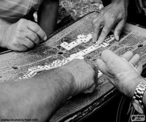 puzzel Spelen van Domino 's