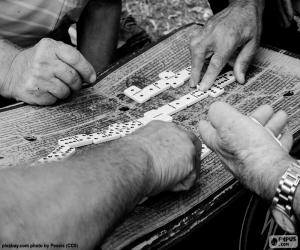 puzzel Spelen van Domino 's