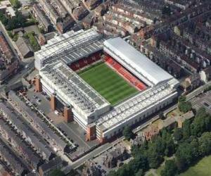 puzzel Stadion van Liverpool FC - Anfield -