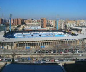 puzzel Stadion van Real Zaragoza - La Romareda -
