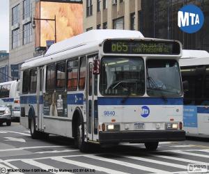 puzzel Stadsbussen van New York City