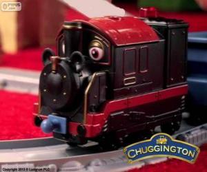 puzzel Stoomtrein Pete, de stoomlocomotief is de oudste chugger in Chuggington