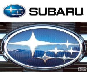 puzzel Subaru-logo, Japans automerk