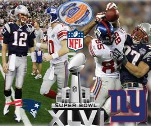 puzzel Super Bowl XLVI - New England Patriots vs New York Giants