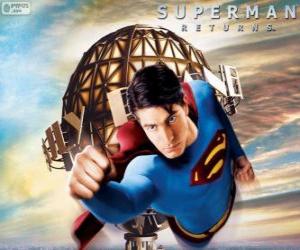 puzzel Superman, de vliegende superheld