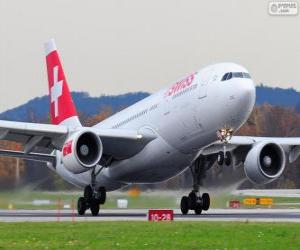 puzzel Swiss International Air Lines, is de belangrijkste luchtvaartmaatschappij van Zwitserland