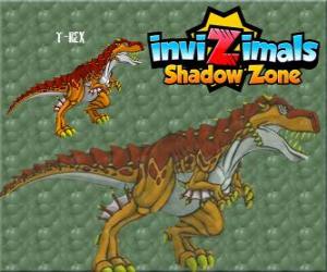 puzzel T-Rex. Invizimals Shadow Zone. De machtige T-Rex is een Invizimal dinosaurus