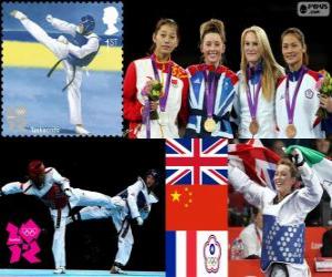puzzel Taekwondo - 57kg vrouwen Londen 2012