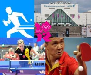 puzzel Tafeltennis, pingpong - Londen 2012-