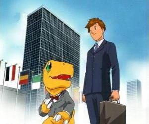 puzzel Tai en Agumon zal werken