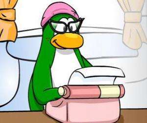 puzzel Tante noordpoolgebied is de wekelijkse columnist en hoofdredacteur van het nieuws van Club Penguin.