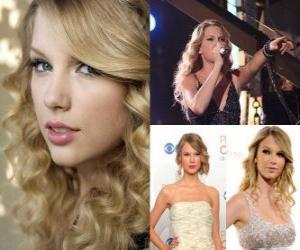 puzzel Taylor Swift is een zanger en songwriter van de countrymuziek.