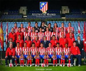 puzzel Team van Atletico de Madrid 2008-09