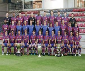 puzzel Team van FC Barcelona 2009-10