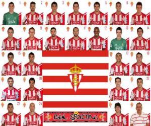 puzzel Team van Sporting Gijón 2010-11