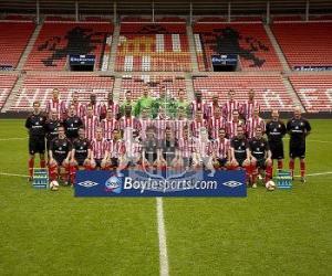 puzzel Team van Sunderland AFC 2008-09