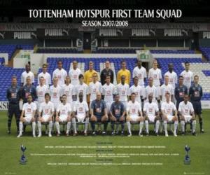 puzzel Team van Tottenham Hotspur FC 2007-08