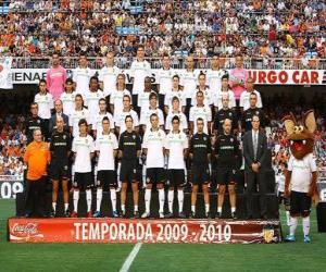 puzzel Team van Valencia CF 2009-10