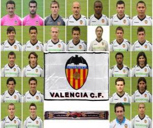 puzzel Team van Valencia CF 2010-11