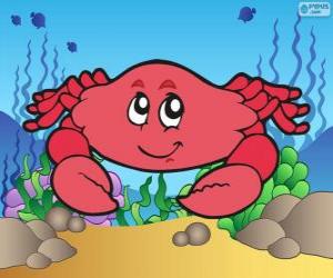 puzzel Tekening van krab