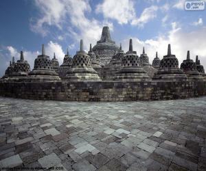 puzzel Tempel van Borobudur, Indonesië