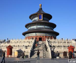 puzzel Tempel van de Hemel, Peking, China