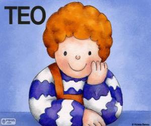 puzzel Teo, een personage dat leeft in Violeta Denou kinderboeken