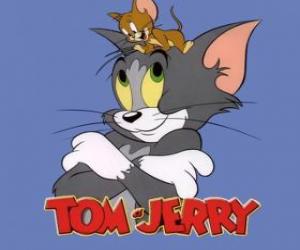 puzzel Tom en Jerry zijn de belangrijkste protagonisten van de grappige avonturen