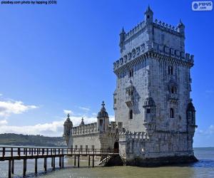 puzzel Toren van Belém, Portugal
