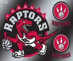 puzzel Toronto Raptors logo, de NBA-team. Atlantic Division, Eastern Conference