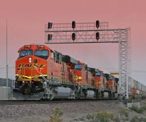 puzzel Trein bedrijf, Burlington SANTA FE (BNSF) US