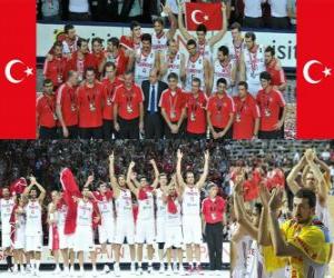 puzzel Turkije, 2e plaats van de 2010 FIBA World, Turkije