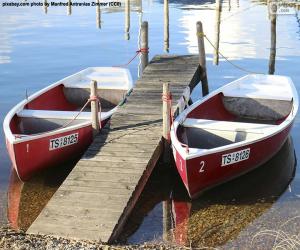 puzzel Twee roeiboten