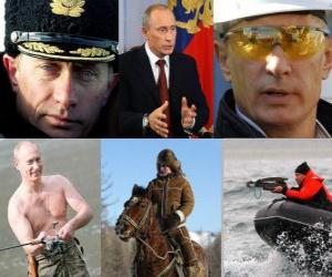 puzzel tweede president Vladimir Poetin van Rusland sinds het uiteenvallen van de Sovjet-Unie