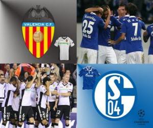 puzzel UEFA Champions League achtste finales van 2010-11, Valencia CF - FC Schalke 04