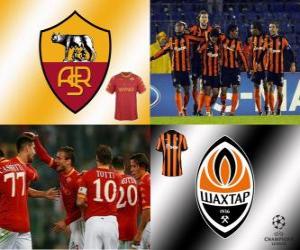 puzzel UEFA Champions League achtste finales van 2010-11, AS Roma - Shakhtar Donetsk