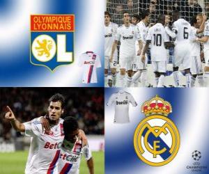 puzzel UEFA Champions League achtste finales van 2010-11, Olympique Lyonnais - Real Madrid CF