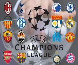 puzzel UEFA Champions League achtste finales van 2010-11