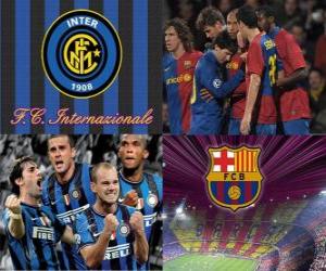 puzzel UEFA Champions League halve finale 2009-10, FC Internazionale Milano - Fc Barcelona