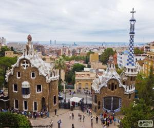 puzzel Uitzicht over Barcelona