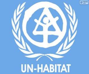 puzzel UN-HABITAT logo, United Nations Human Settlements Programme