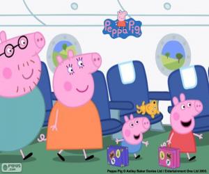 puzzel Vakantie familie Peppa Pig